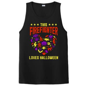 This Firefighter Loves Halloween Fire Scary Fire Marshal Gift PosiCharge Competitor Tank