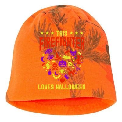 This Firefighter Loves Halloween Fire Scary Fire Marshal Gift Kati - Camo Knit Beanie