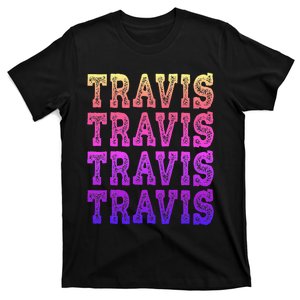 Travis First Last Family Name D Girl Baby Birth Day T-Shirt