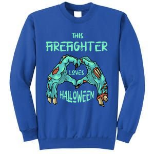 This Firefighter Loves Halloween Fire Zombie Fire Marshal Gift Sweatshirt