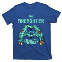 This Firefighter Loves Halloween Fire Zombie Fire Marshal Gift T-Shirt