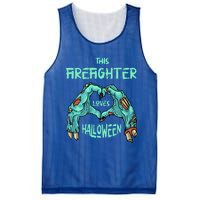 This Firefighter Loves Halloween Fire Zombie Fire Marshal Gift Mesh Reversible Basketball Jersey Tank