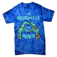 This Firefighter Loves Halloween Fire Zombie Fire Marshal Gift Tie-Dye T-Shirt