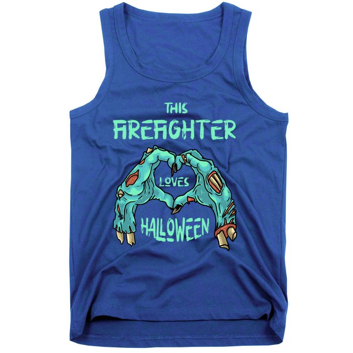 This Firefighter Loves Halloween Fire Zombie Fire Marshal Gift Tank Top