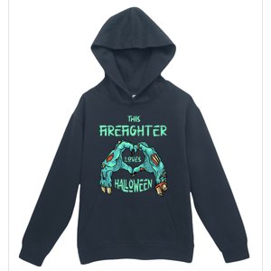 This Firefighter Loves Halloween Fire Zombie Fire Marshal Gift Urban Pullover Hoodie