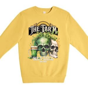 The Farm Liberty Missouri Bar Honkytonk Music St Pat Skull Premium Crewneck Sweatshirt