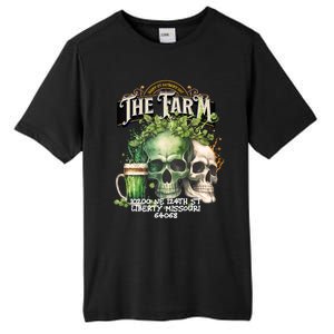 The Farm Liberty Missouri Bar Honkytonk Music St Pat Skull Tall Fusion ChromaSoft Performance T-Shirt