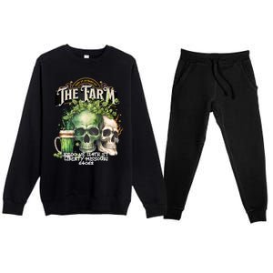 The Farm Liberty Missouri Bar Honkytonk Music St Pat Skull Premium Crewneck Sweatsuit Set