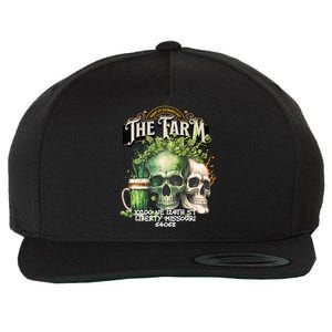 The Farm Liberty Missouri Bar Honkytonk Music St Pat Skull Wool Snapback Cap