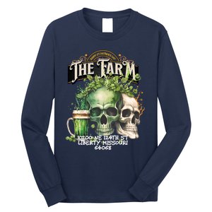 The Farm Liberty Missouri Bar Honkytonk Music St Pat Skull Long Sleeve Shirt