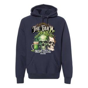 The Farm Liberty Missouri Bar Honkytonk Music St Pat Skull Premium Hoodie