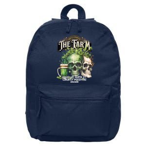 The Farm Liberty Missouri Bar Honkytonk Music St Pat Skull 16 in Basic Backpack