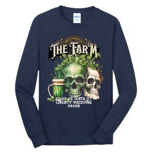 The Farm Liberty Missouri Bar Honkytonk Music St Pat Skull Tall Long Sleeve T-Shirt