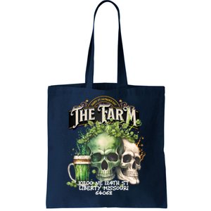 The Farm Liberty Missouri Bar Honkytonk Music St Pat Skull Tote Bag