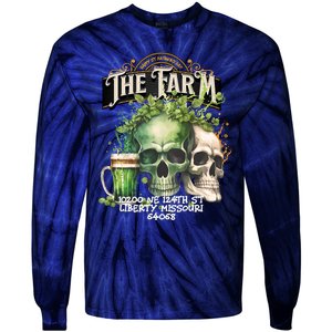 The Farm Liberty Missouri Bar Honkytonk Music St Pat Skull Tie-Dye Long Sleeve Shirt