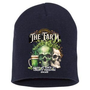 The Farm Liberty Missouri Bar Honkytonk Music St Pat Skull Short Acrylic Beanie