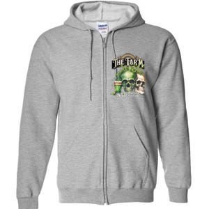 The Farm Liberty Missouri Bar Honkytonk Music St Pat Skull Full Zip Hoodie