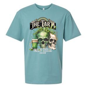 The Farm Liberty Missouri Bar Honkytonk Music St Pat Skull Sueded Cloud Jersey T-Shirt