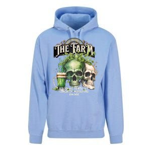 The Farm Liberty Missouri Bar Honkytonk Music St Pat Skull Unisex Surf Hoodie