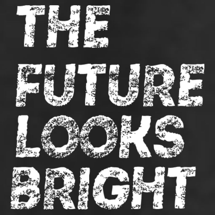 The Future Looks Bright Garment-Dyed Heavyweight T-Shirt