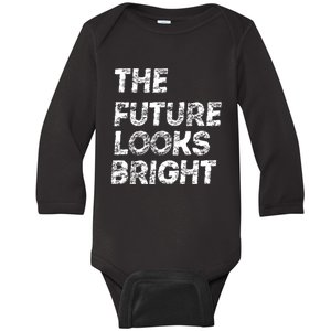 The Future Looks Bright Baby Long Sleeve Bodysuit