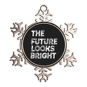 The Future Looks Bright Metallic Star Ornament