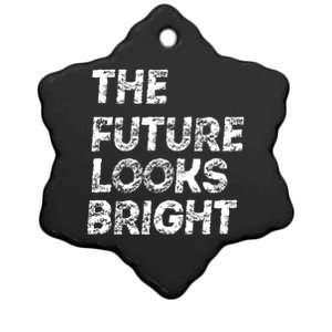 The Future Looks Bright Ceramic Star Ornament