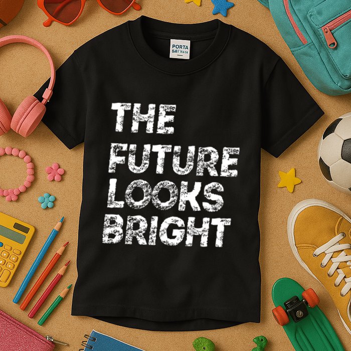 The Future Looks Bright Kids T-Shirt