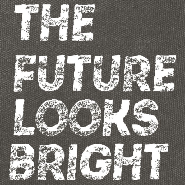 The Future Looks Bright Cotton Canvas Backpack