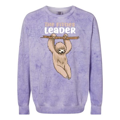 The Fitness Leader Colorblast Crewneck Sweatshirt