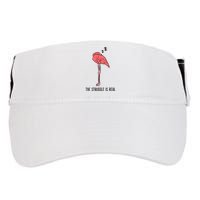 Tired Flamingo Lazy Flamingo The Struggle Is Real Adult Drive Performance Visor