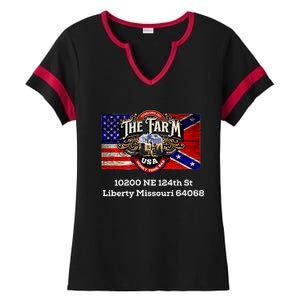 The Farm Liberty Missouri Usa Bar Honkytonk Ladies Halftime Notch Neck Tee