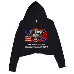 The Farm Liberty Missouri Usa Bar Honkytonk Crop Fleece Hoodie