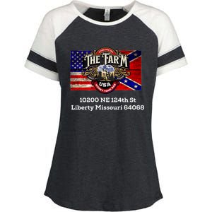 The Farm Liberty Missouri Usa Bar Honkytonk Enza Ladies Jersey Colorblock Tee