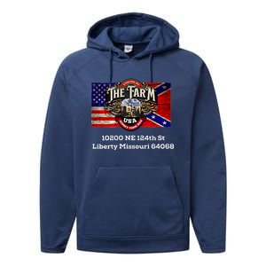 The Farm Liberty Missouri Usa Bar Honkytonk Performance Fleece Hoodie