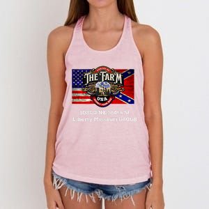 The Farm Liberty Missouri Usa Bar Honkytonk Women's Knotted Racerback Tank