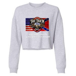 The Farm Liberty Missouri Usa Bar Honkytonk Cropped Pullover Crew