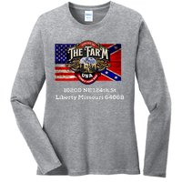 The Farm Liberty Missouri Usa Bar Honkytonk Ladies Long Sleeve Shirt