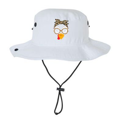 Turkey Face Leopard Headband Glasses Thanksgiving Women Girl Legacy Cool Fit Booney Bucket Hat