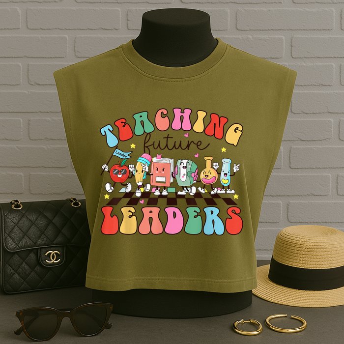Teaching Future Leaders,It's a Good Day to Teach Tiny Humans Garment-Dyed Women's Muscle Tee
