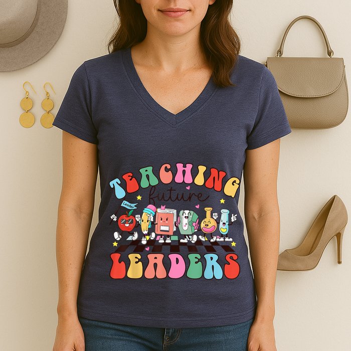 Teaching Future Leaders,It's a Good Day to Teach Tiny Humans Women's V-Neck T-Shirt