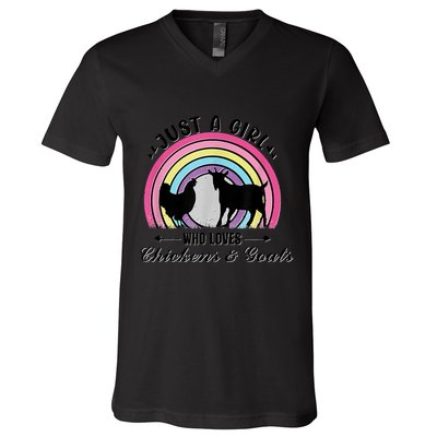 The Farm Liberty Missouri USA Bar Honkytonk Chicken Lady V-Neck T-Shirt