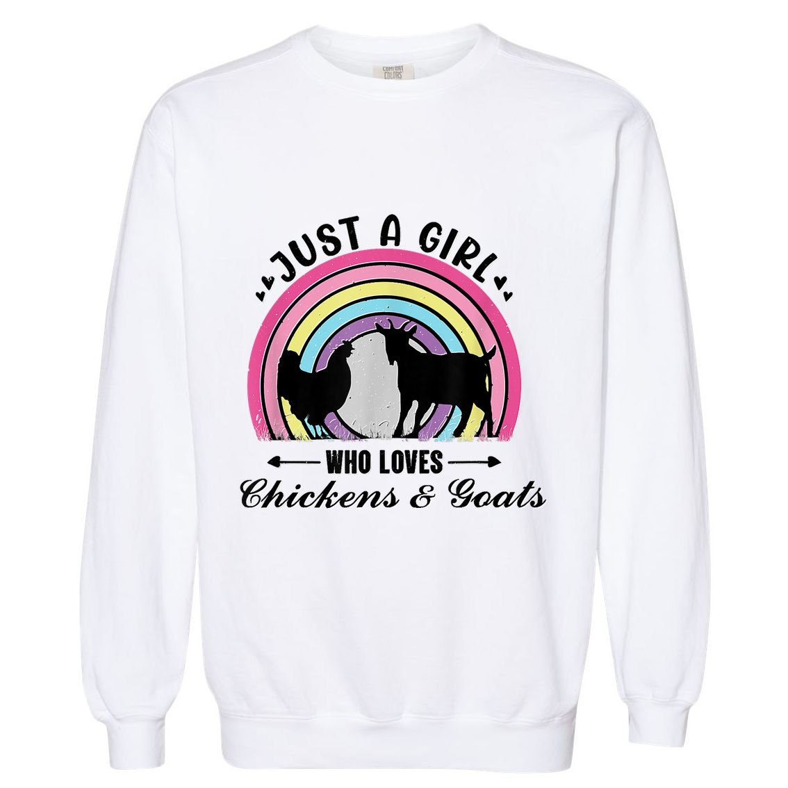 The Farm Liberty Missouri USA Bar Honkytonk Chicken Lady Garment-Dyed Sweatshirt