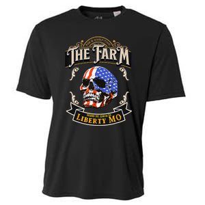 The Farm Liberty Missouri USA Bar Honkytonk American Skull Cooling Performance Crew T-Shirt