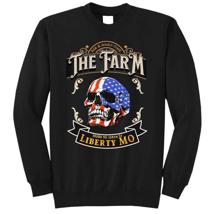 The Farm Liberty Missouri USA Bar Honkytonk American Skull Sweatshirt