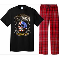 The Farm Liberty Missouri USA Bar Honkytonk American Skull Pajama Set