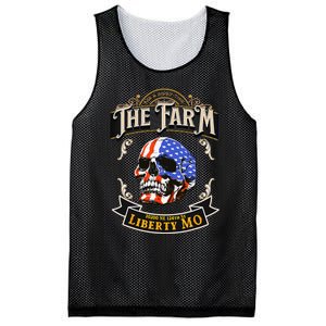 The Farm Liberty Missouri USA Bar Honkytonk American Skull Mesh Reversible Basketball Jersey Tank