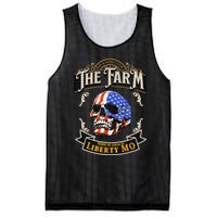 The Farm Liberty Missouri USA Bar Honkytonk American Skull Mesh Reversible Basketball Jersey Tank