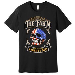 The Farm Liberty Missouri USA Bar Honkytonk American Skull Premium T-Shirt