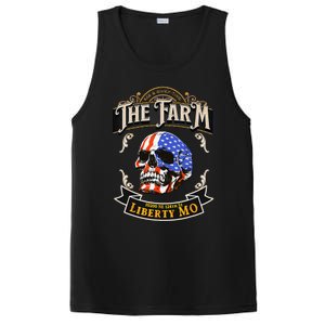 The Farm Liberty Missouri USA Bar Honkytonk American Skull PosiCharge Competitor Tank